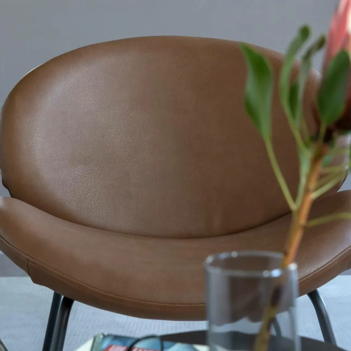 Made in Meubles Fauteuil<Fauteuil en simili-cuir Dorian