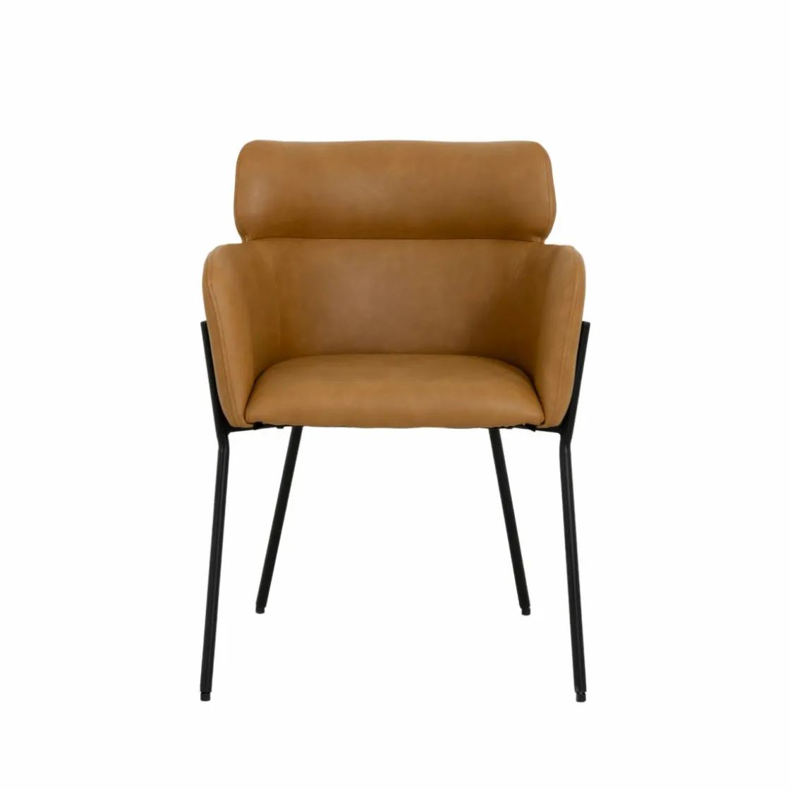 Made in Meubles Chaise<Fauteuil en simili-cuir Valentin (lot de 2)