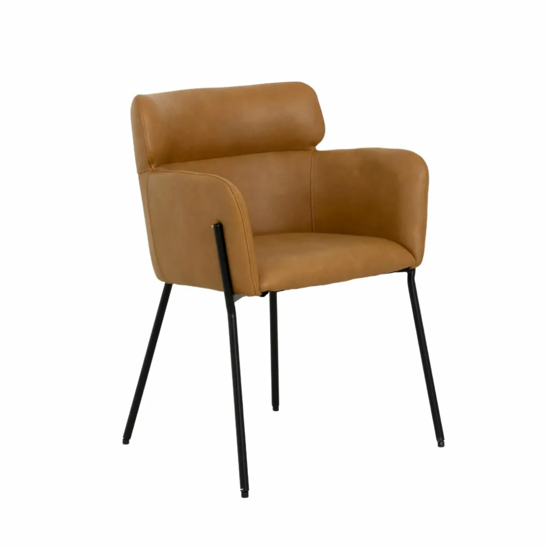 Made in Meubles Chaise<Fauteuil en simili-cuir Valentin (lot de 2)