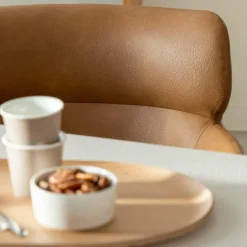 Made in Meubles Chaise<Fauteuil en simili-cuir Valentin (lot de 2)