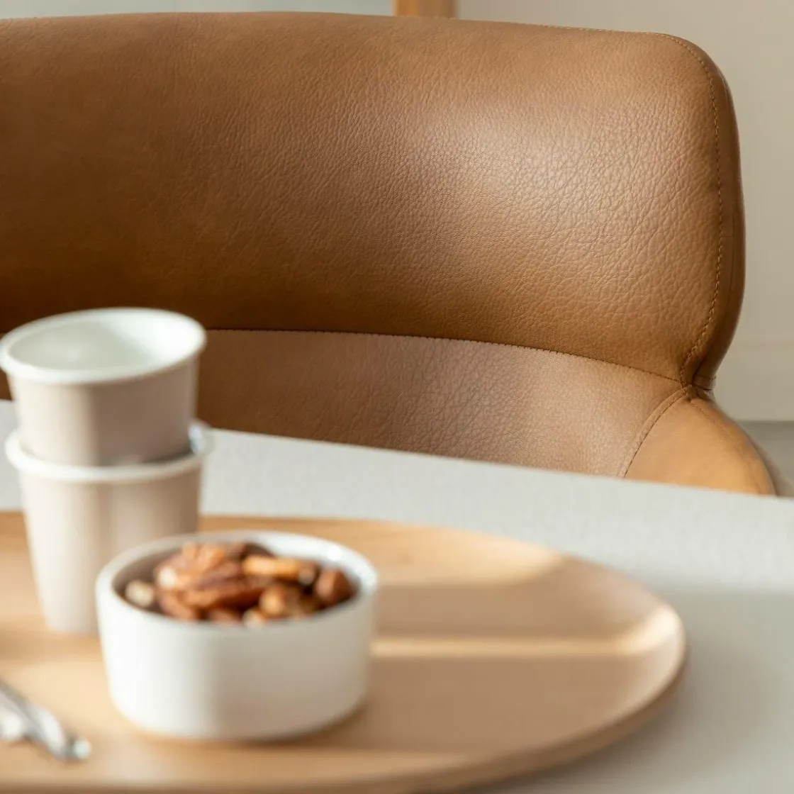 Made in Meubles Chaise<Fauteuil en simili-cuir Valentin (lot de 2)