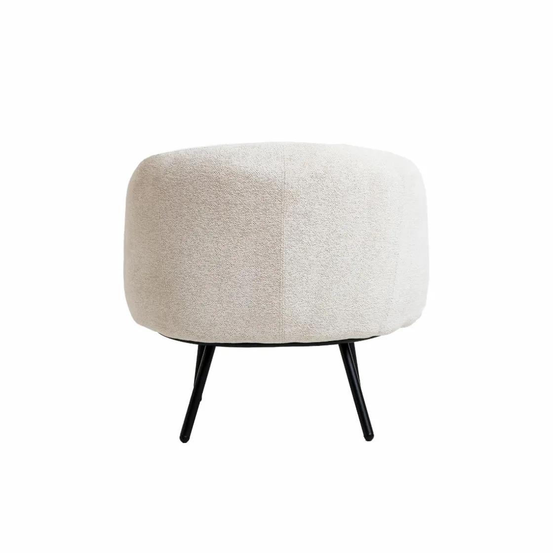 Made in Meubles Fauteuil<Fauteuil en tissu bouclette confort Orenzo