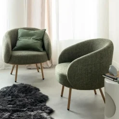 Made in Meubles Fauteuil<Fauteuil en tissu confort Orenzo
