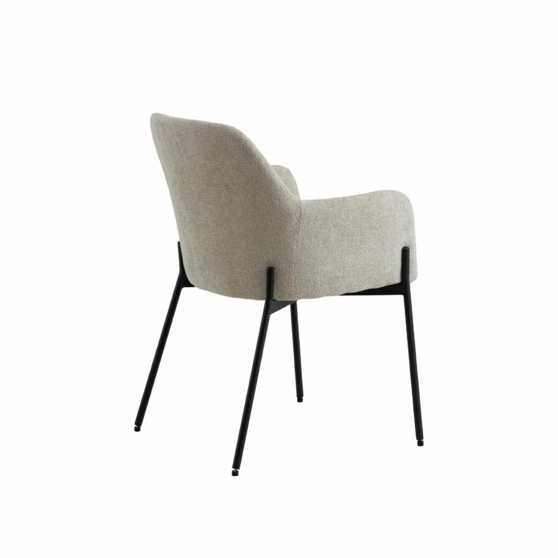 Made in Meubles Chaise<Fauteuil en tissu écru Aëlys (lot de 2)