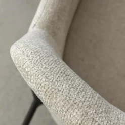 Made in Meubles Chaise<Fauteuil en tissu écru Aëlys (lot de 2)