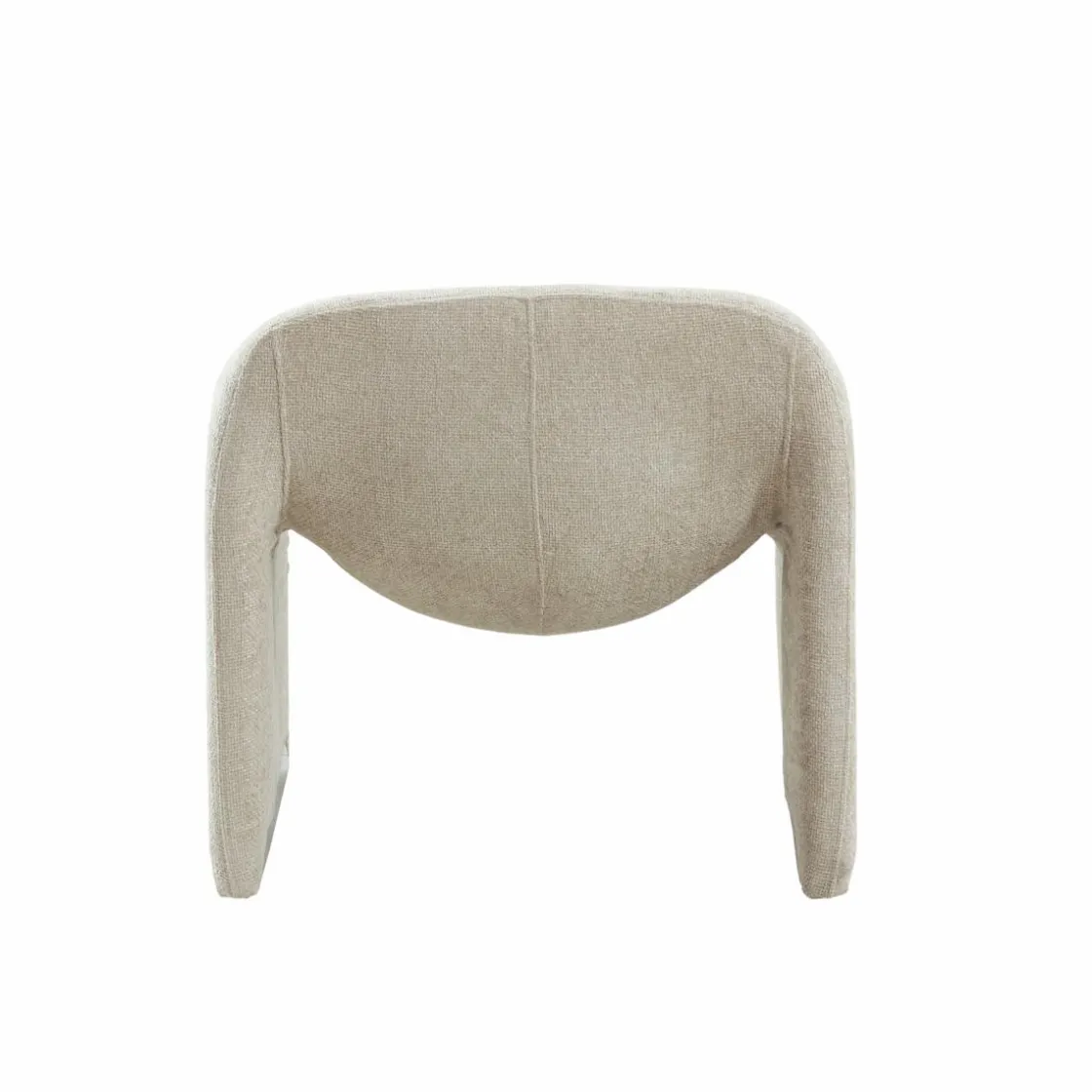 Made in Meubles Fauteuil<Fauteuil en tissu écru Théa