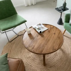 Made in Meubles Fauteuil<Fauteuil en tissu et métal Isaure