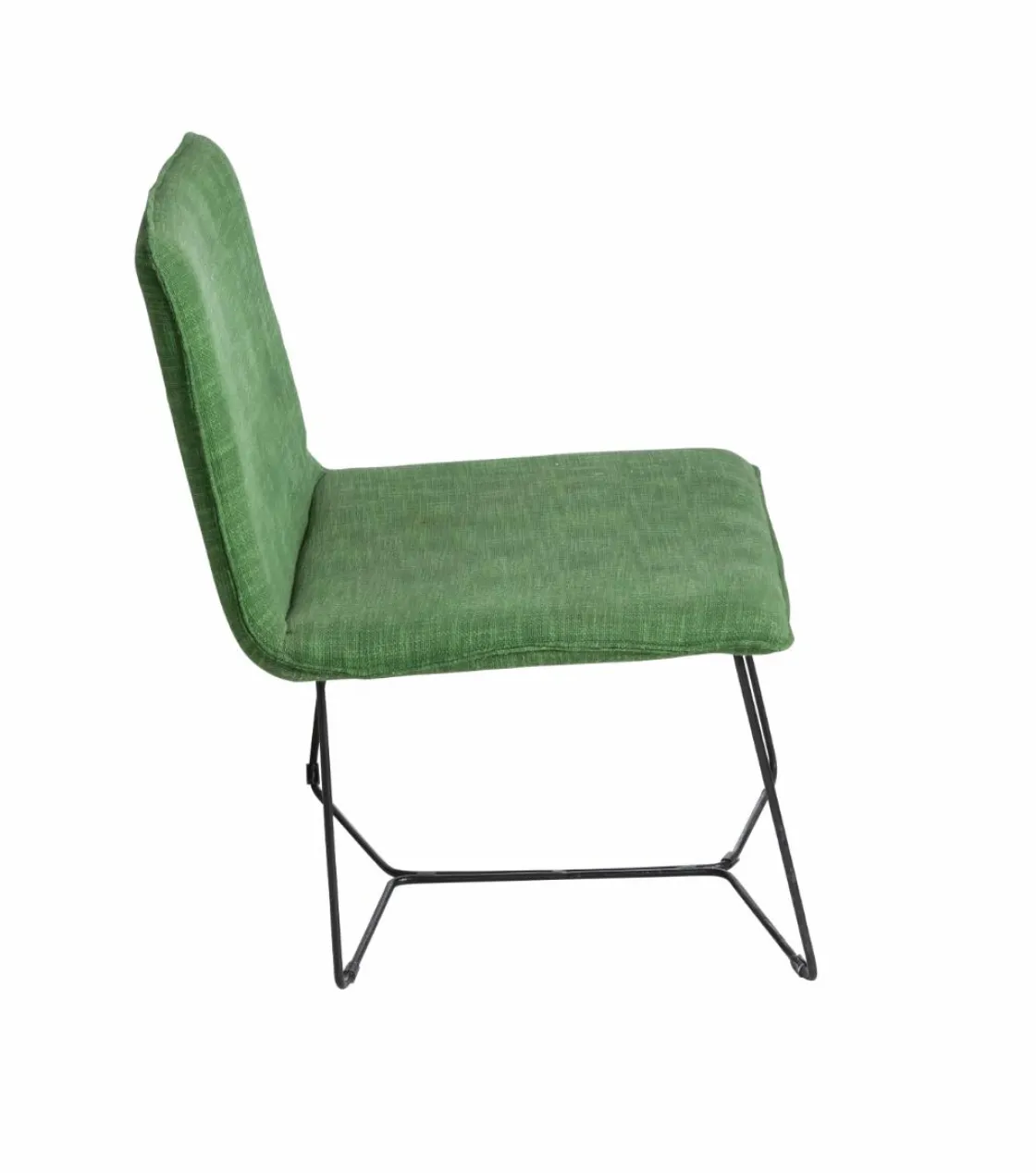 Made in Meubles Fauteuil<Fauteuil en tissu et métal Isaure