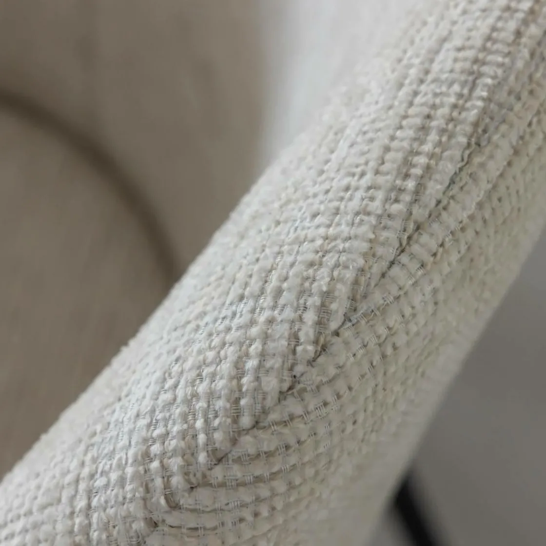 Made in Meubles Chaise<Fauteuil en tissu sable Aëlys (lot de 2)