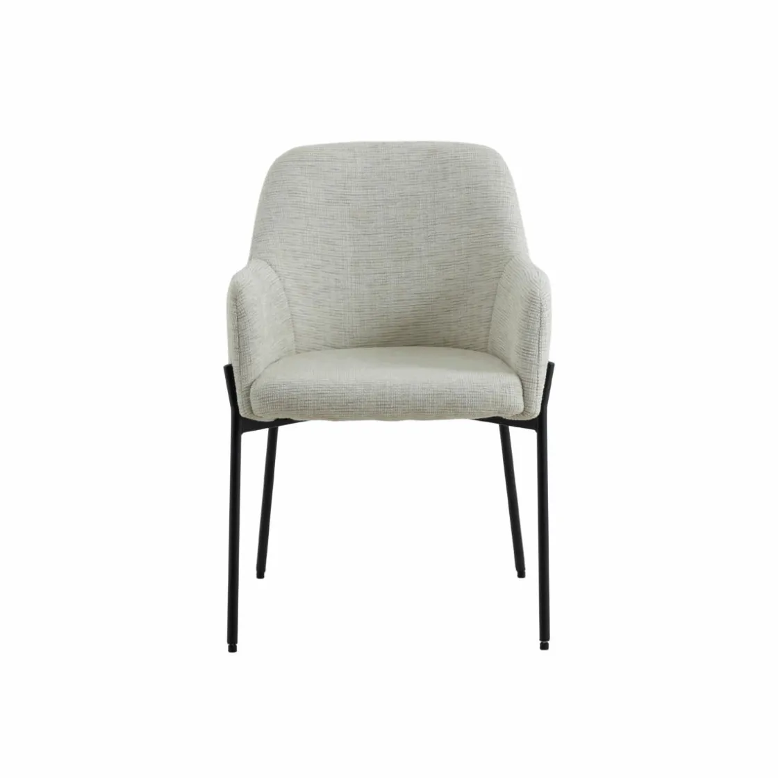 Made in Meubles Chaise<Fauteuil en tissu sable Aëlys (lot de 2)