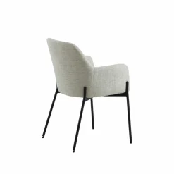 Made in Meubles Chaise<Fauteuil en tissu sable Aëlys (lot de 2)