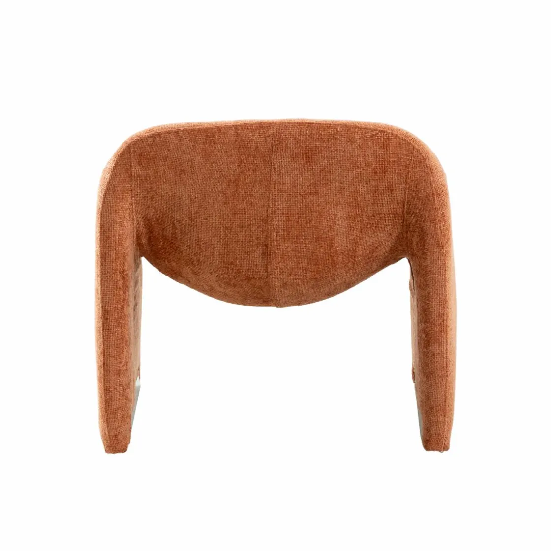 Made in Meubles Fauteuil<Fauteuil en tissu terracotta Théa