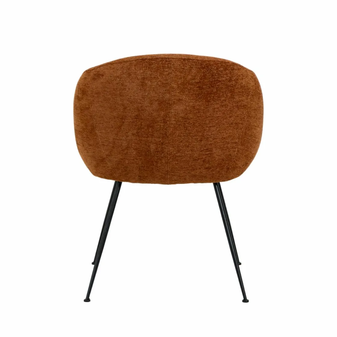 Made in Meubles Fauteuil<Fauteuil en tissu terracotta et pieds en métal Sandy