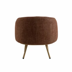 Made in Meubles Fauteuil<Fauteuil en tissu terracotta confort Orenzo