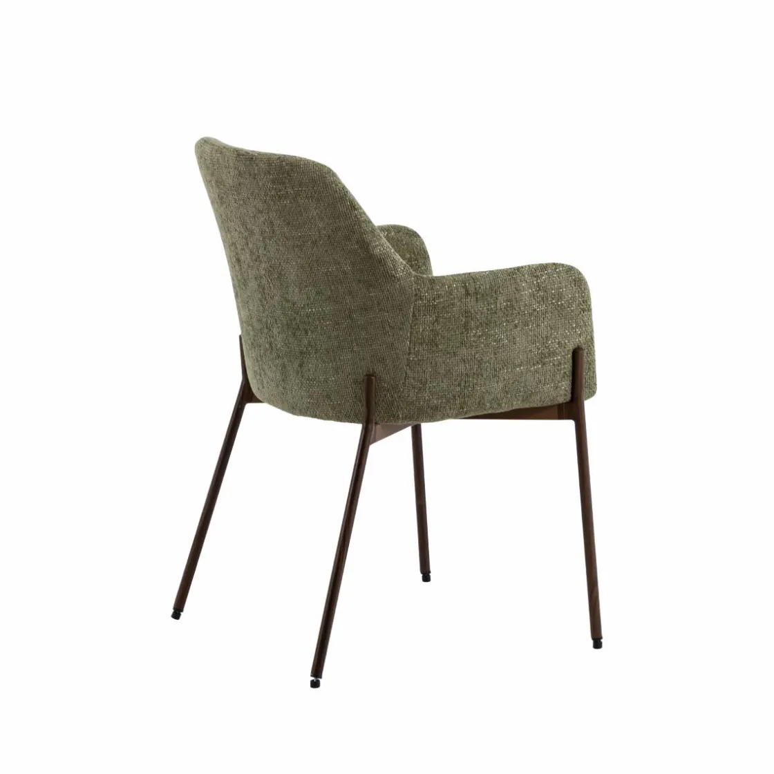 Made in Meubles Chaise<Fauteuil en tissu vert Aëlys (lot de 2)