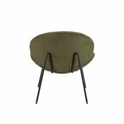 Made in Meubles Fauteuil<Fauteuil en velours vert Dorian