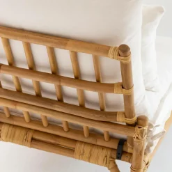 Made in Meubles Fauteuil<Fauteuil futon en rotin 1 place Elisa