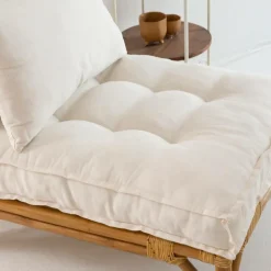 Made in Meubles Fauteuil<Fauteuil futon en rotin 1 place Elisa