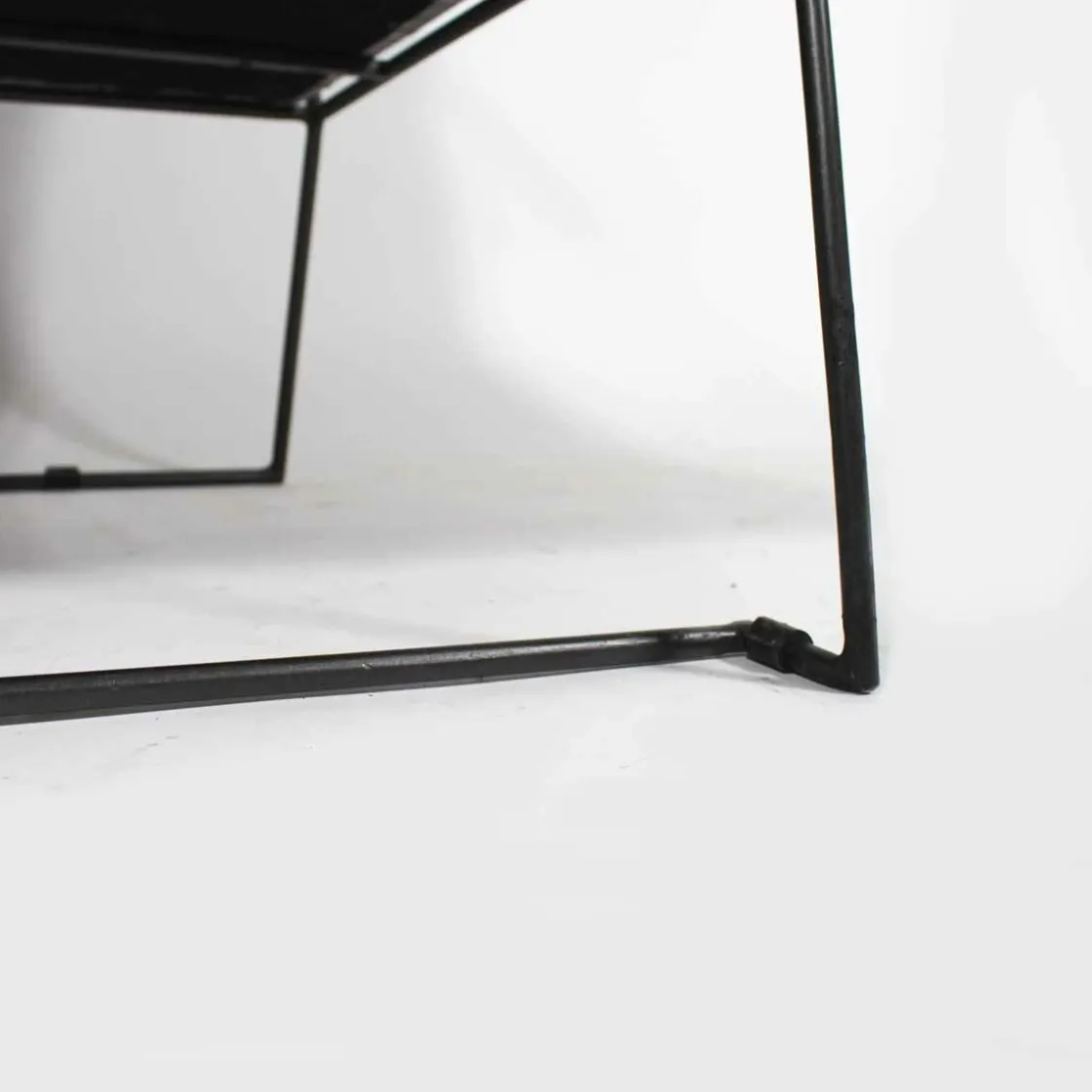 Made in Meubles Fauteuil<Fauteuil lounge en tissu bleu délavé armature métal