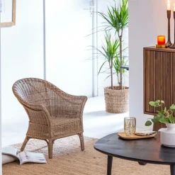 Made in Meubles Fauteuil<Fauteuil pour enfant en rotin Amael