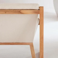 Made in Meubles Fauteuil<Fauteuil symétrique en bois de mindy Suzie