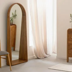 Made in Meubles Miroir|Décoration<Grand miroir en bois de manguier Marley