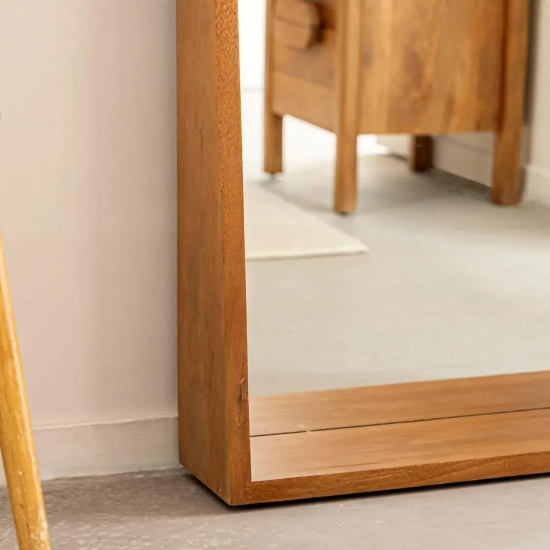Made in Meubles Miroir|Décoration<Grand miroir en bois de manguier Marley