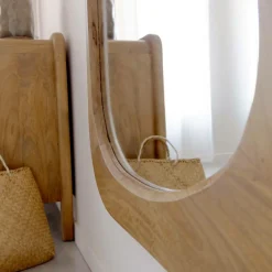 Made in Meubles Miroir|Décoration<Grand miroir organique en bois de manguier Marley
