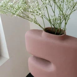 Made in Meubles Décoration<Grand vase rose en aluminium Cosmo