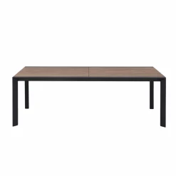 Made in Meubles Table De Jardin<Grande table de jardin en aluminium gris et effet bois Ayden