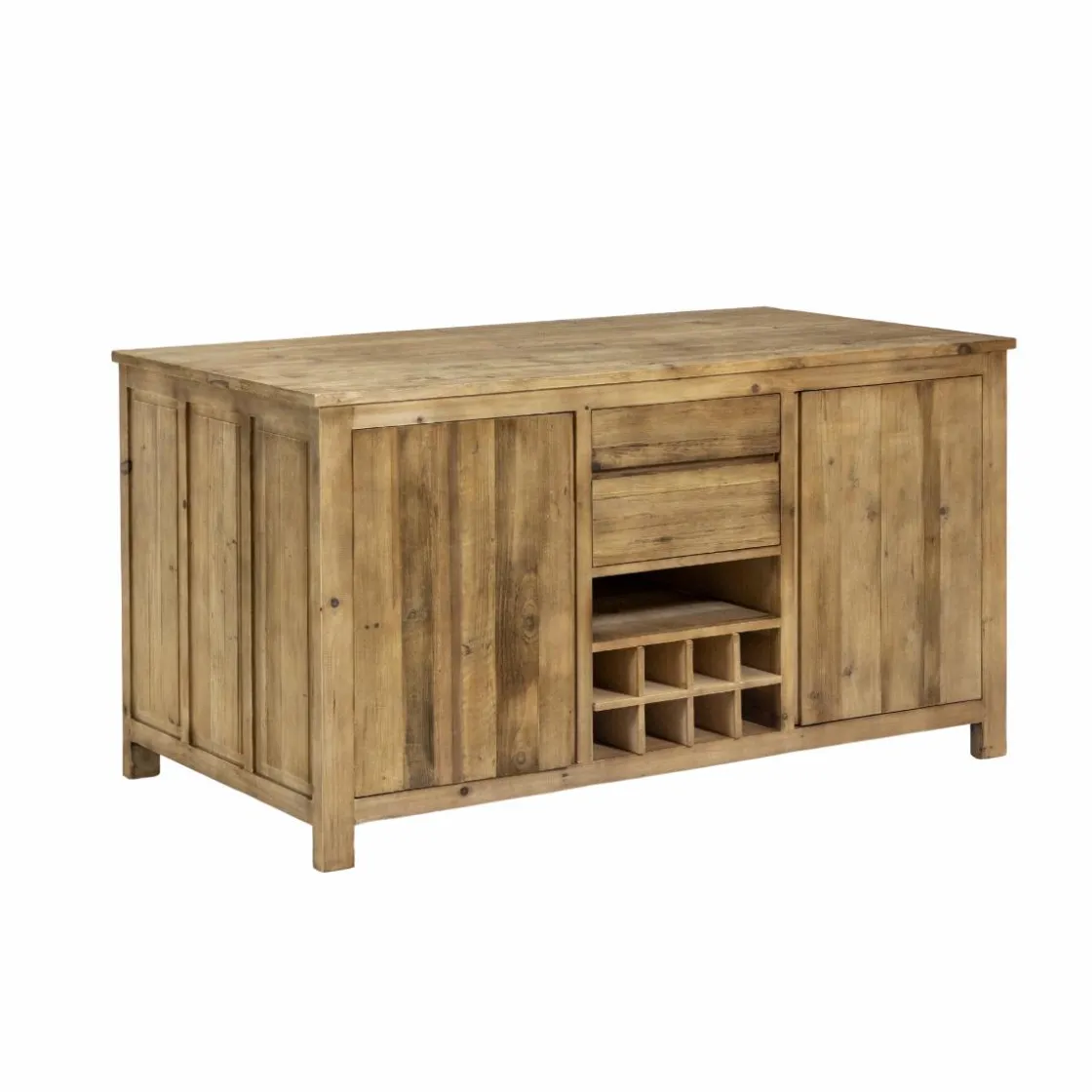 Made in Meubles Meuble Bas|Ilot Central<Ilot central en bois recyclé Garance