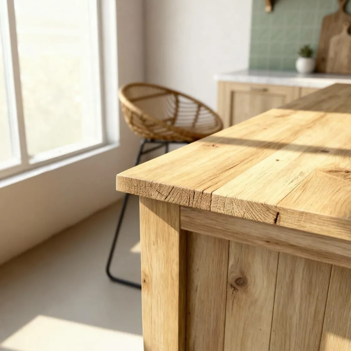 Made in Meubles Meuble Bas|Ilot Central<Ilot central en bois recyclé Garance