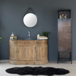 Made in Meubles Décoration<Jeté en fausse fourrure noire