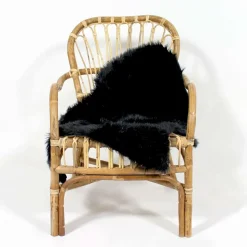 Made in Meubles Décoration<Jeté en fausse fourrure noire