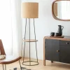 Made in Meubles Lampe Sur Pied<Lampe sur pied avec tablette en jute Odessa