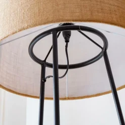 Made in Meubles Lampe Sur Pied<Lampe sur pied avec tablette en jute Odessa