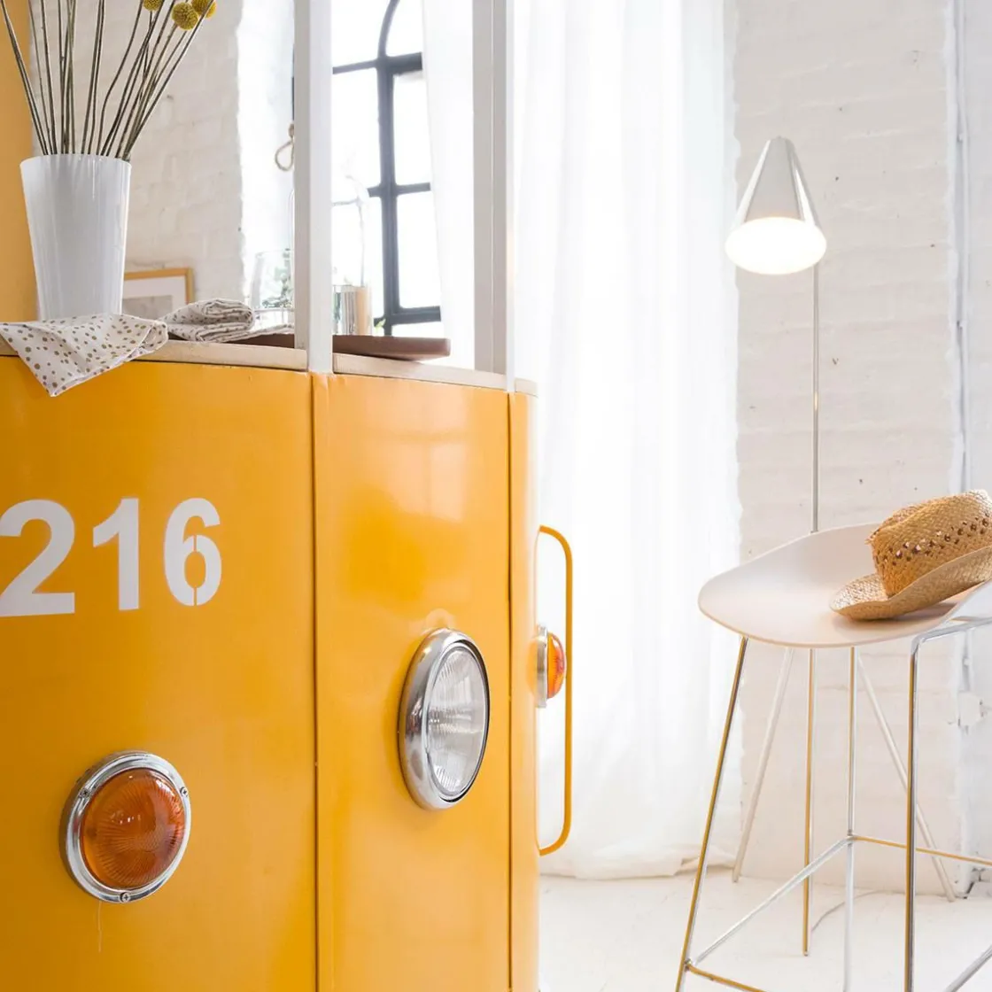 Made in Meubles Lampe Sur Pied<Lampe sur pied design métal gris Aude