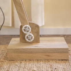 Made in Meubles Lampe Sur Pied<Lampe sur pied en bois de manguier et métal Martha