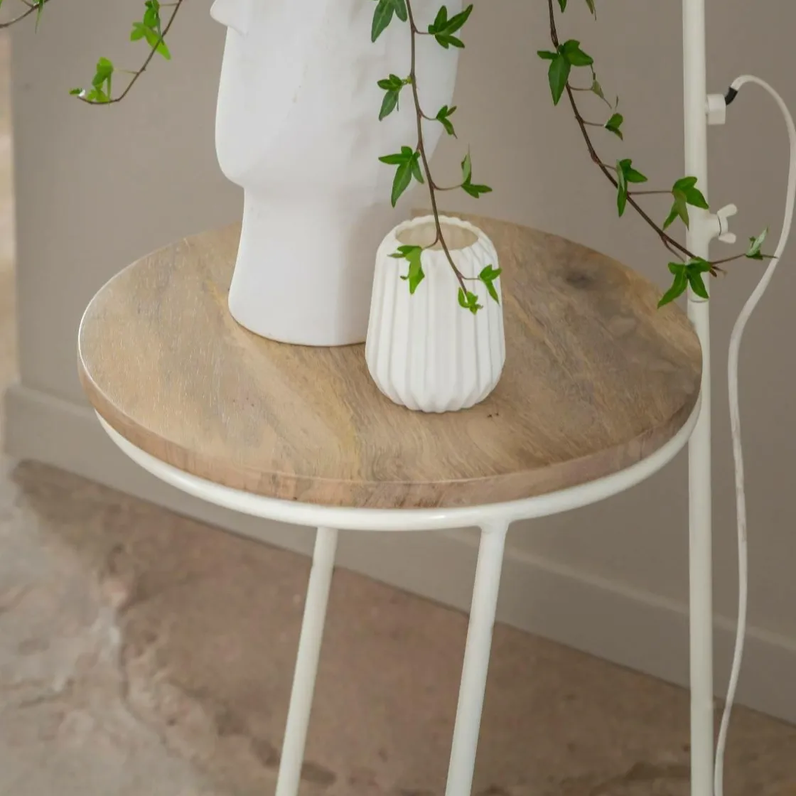 Made in Meubles Lampe Sur Pied<Lampe sur pied en métal et en jute Rosanne