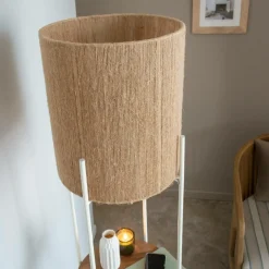 Made in Meubles Lampe Sur Pied<Lampe sur pied en métal et jute Estelle