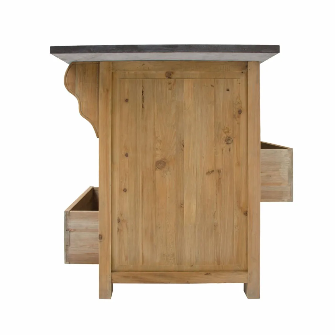 Made in Meubles Meuble Bas|Ilot Central<Îlot central en bois recyclé Champêtre