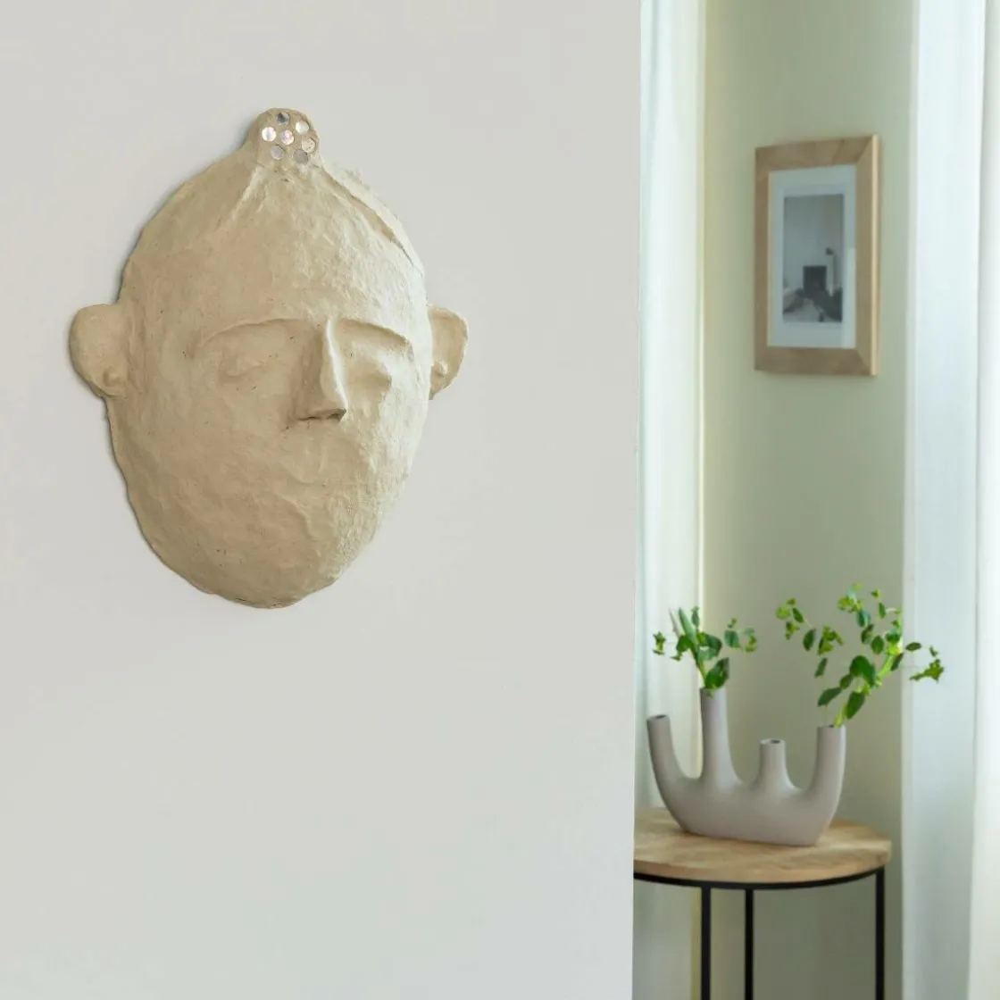 Made in Meubles Décoration<Masque ovale en papier mâché Antoine