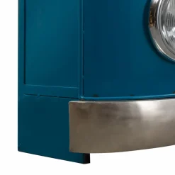 Made in Meubles Meuble Bar<Meuble bar bleu avec plateau en bois de manguier Combi