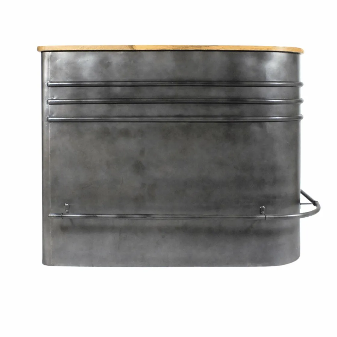 Made in Meubles Meuble Bar<Meuble bar en angle en métal Locker