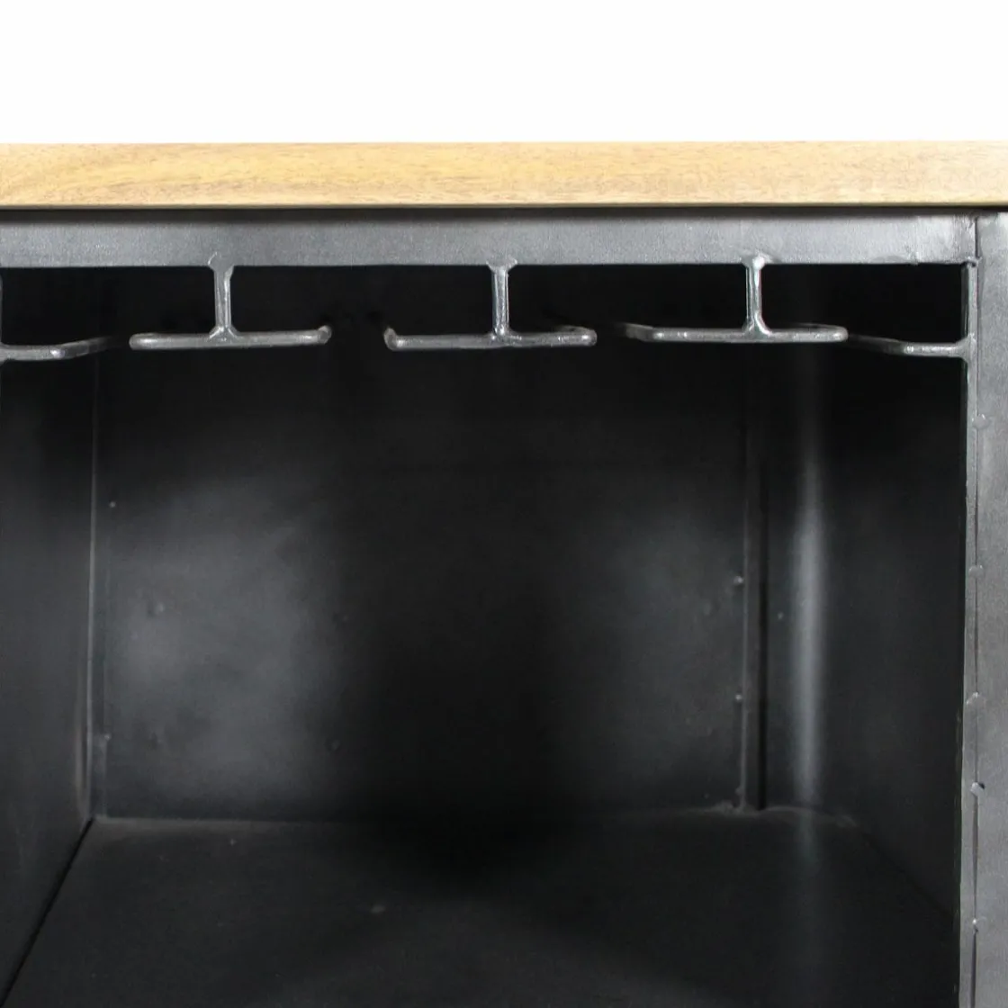 Made in Meubles Meuble Bar<Meuble bar en angle en métal Locker