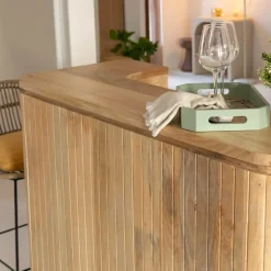 Made in Meubles Meuble Bar<Meuble bar en bois de manguier Lou