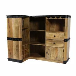 Made in Meubles Meuble Bar<Meuble bar en bois de manguier New-York