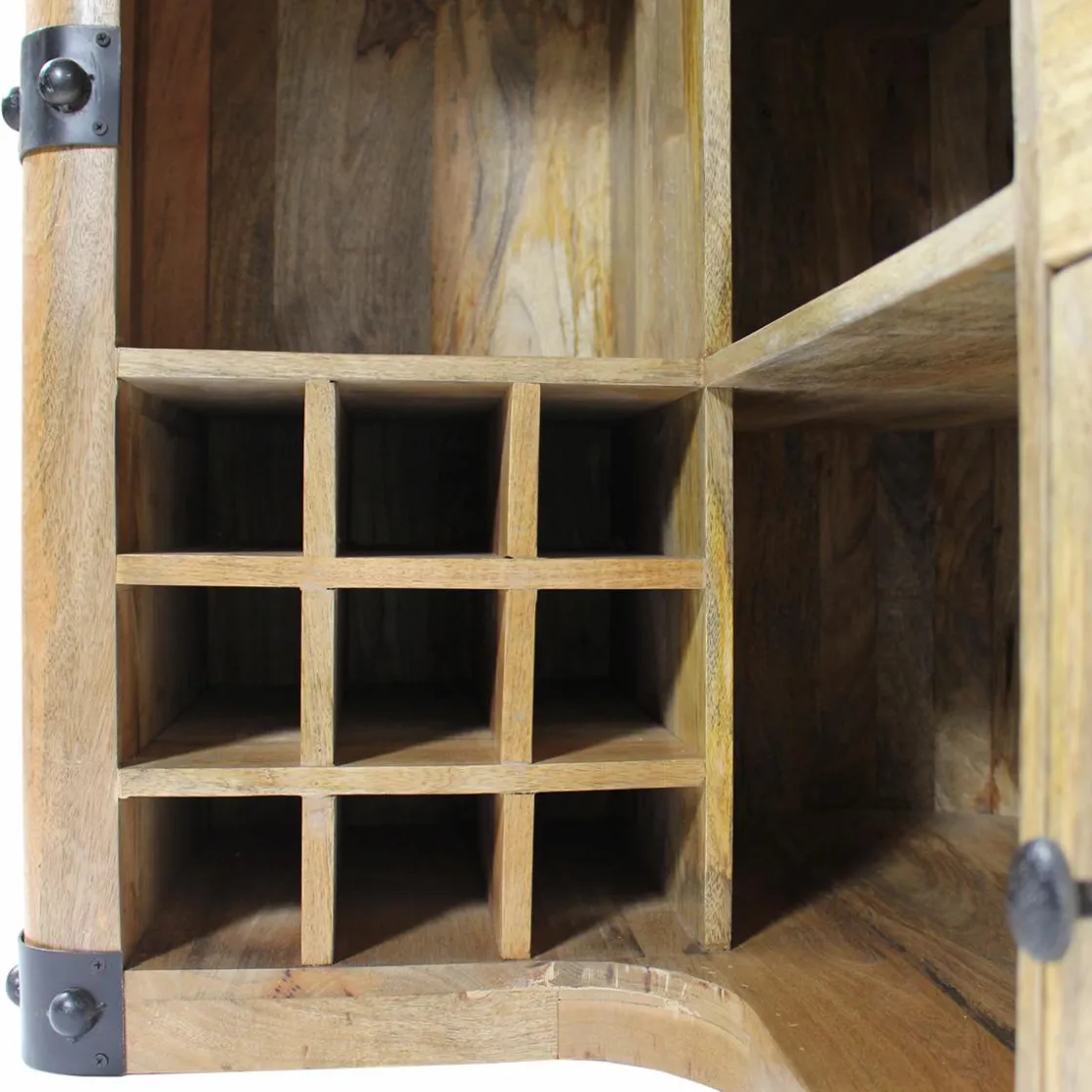 Made in Meubles Meuble Bar<Meuble bar en bois de manguier New-York