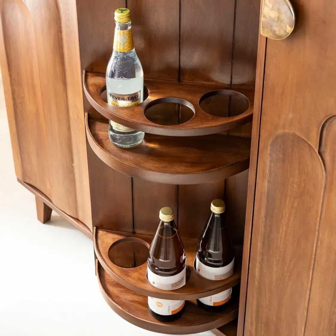 Made in Meubles Meuble Bar<Meuble bar en bois de manguier Elio