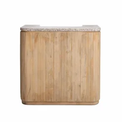 Made in Meubles Meuble Bar<Meuble bar en bois de manguier et terrazzo Lou